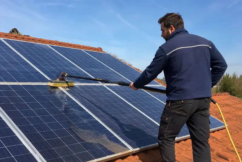 Nettoyage et entretien de panneaux solaires à Haveluy